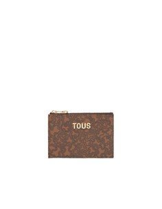 Acheter le porte-monnaie et porte-cartes TOUS marron « Kaos Mini Lines »