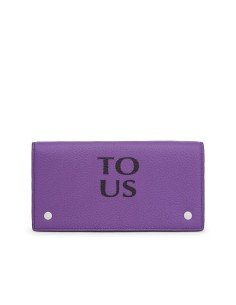 Buy the TOUS Balloon wallet in lilac leather with free delivery