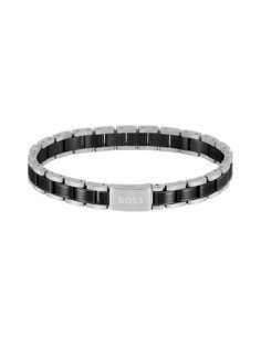 Hugo Boss men’s black steel bracelet – Free delivery today
