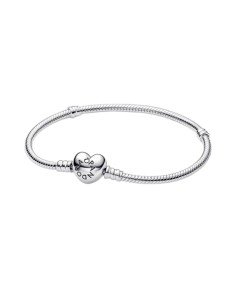 Pandora Armband mit Schlangenkettenmuster und originalem Herzverschluss