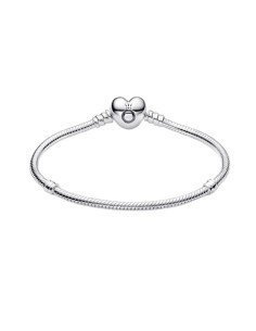Pandora Armband mit Schlangenkettenmuster und originalem Herzverschluss 2