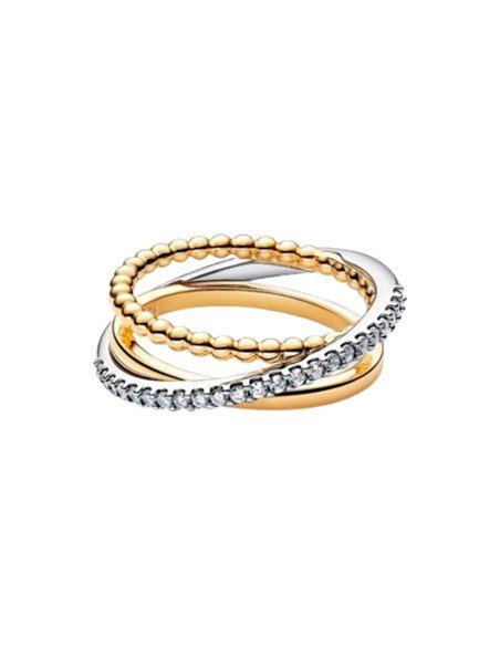Anello Pandora Shine con tripla fascia incrociata - Spedizione gratuita