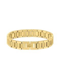 Comprar a pulseira Lacoste Metropole para homem em aço dourado