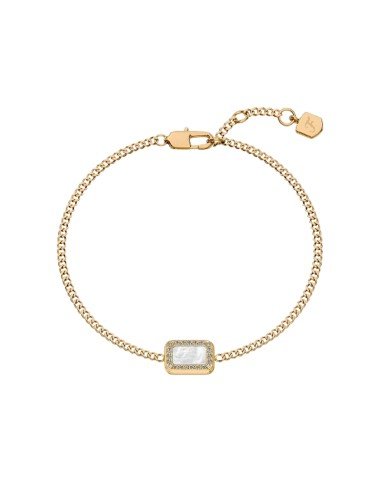 Pulseira Fossil Raquel Glitz Nacar Branca - Envio Grátis