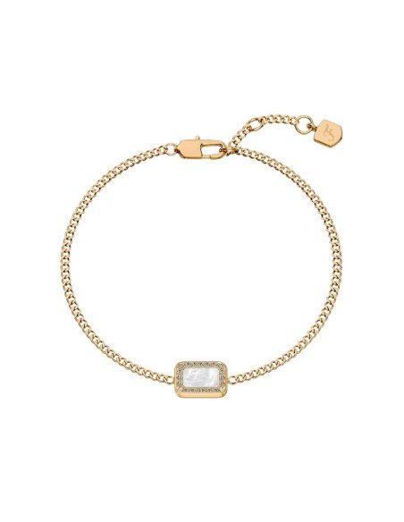 Pulseira Fossil Raquel Glitz Nacar Branca - Envio Grátis