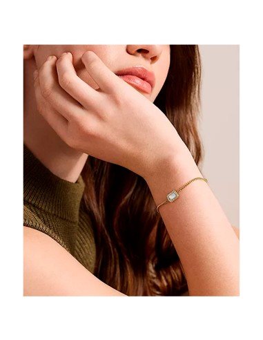 Pulseira Fossil Raquel Glitz Nacar Branca - Envio Grátis