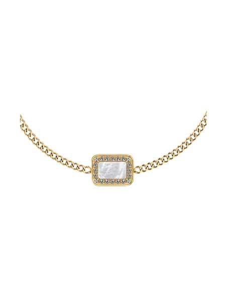 Pulseira Fossil Raquel Glitz Nacar Branca - Envio Grátis