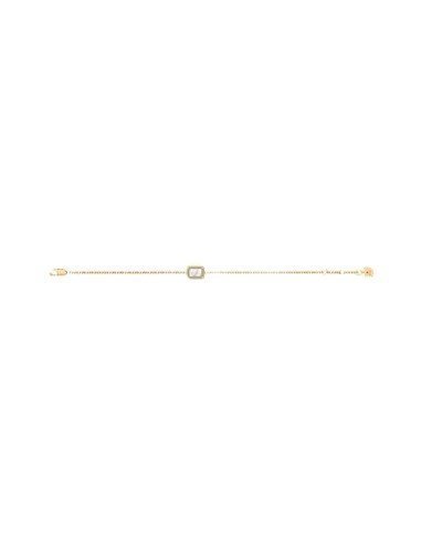 Pulseira Fossil Raquel Glitz Nacar Branca - Envio Grátis