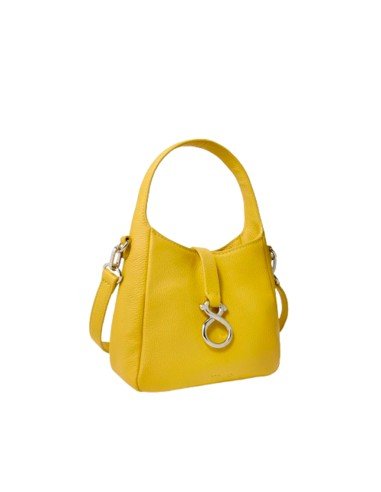 Tous Saca : petit sac en cuir couleur moutarde pour femme - Livraison gratuite