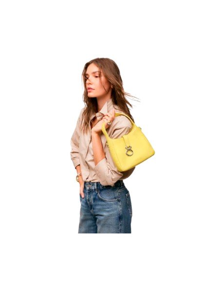 Tous Saca : petit sac en cuir couleur moutarde pour femme - Livraison gratuite