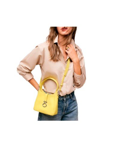Tous Saca : petit sac en cuir couleur moutarde pour femme - Livraison gratuite