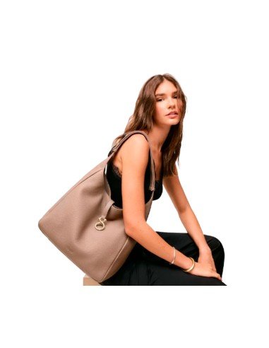 Sac en cuir taupe foncé TOUS Infinity - Livraison gratuite dès aujourd’hui