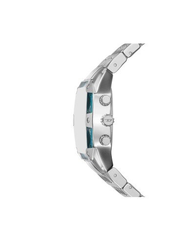 Relógio Diesel Spiked com mostrador azul DZ4725, envio gratuito