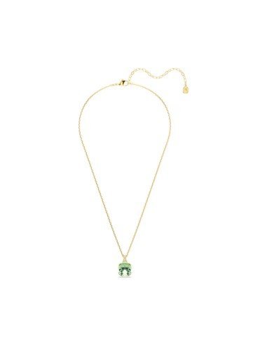 Colar Millenia da Swarovski, verde com banho de ouro - Envio gratuito