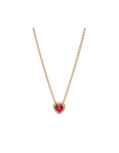 Pandora Collar Shine Corazón Rojo Brillante - Envío Gratis