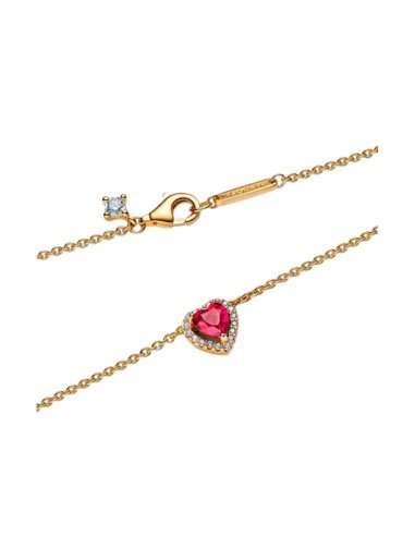 Pandora Collar Shine Corazón Rojo Brillante - Envío Gratis