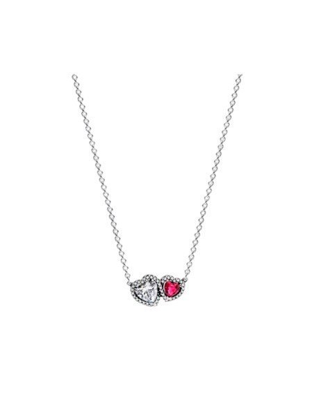 Buy an original Pandora Halo Brilliant Hearts Necklace today