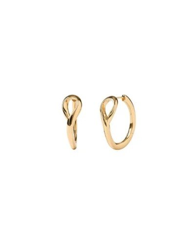 Brincos de argola Brise PDPAOLA, banho de ouro de 18 quilates. Compre aqui!