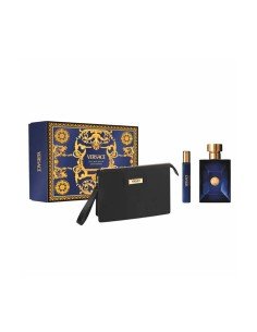 Conjunto Versace Dylan Blue para homem, 100 ml, bolsa de higiene + frasco. Promoção!