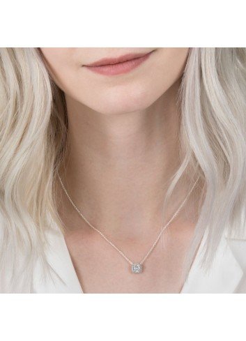PANDORA COLLAR PLATA CIRCONITA T-45 2